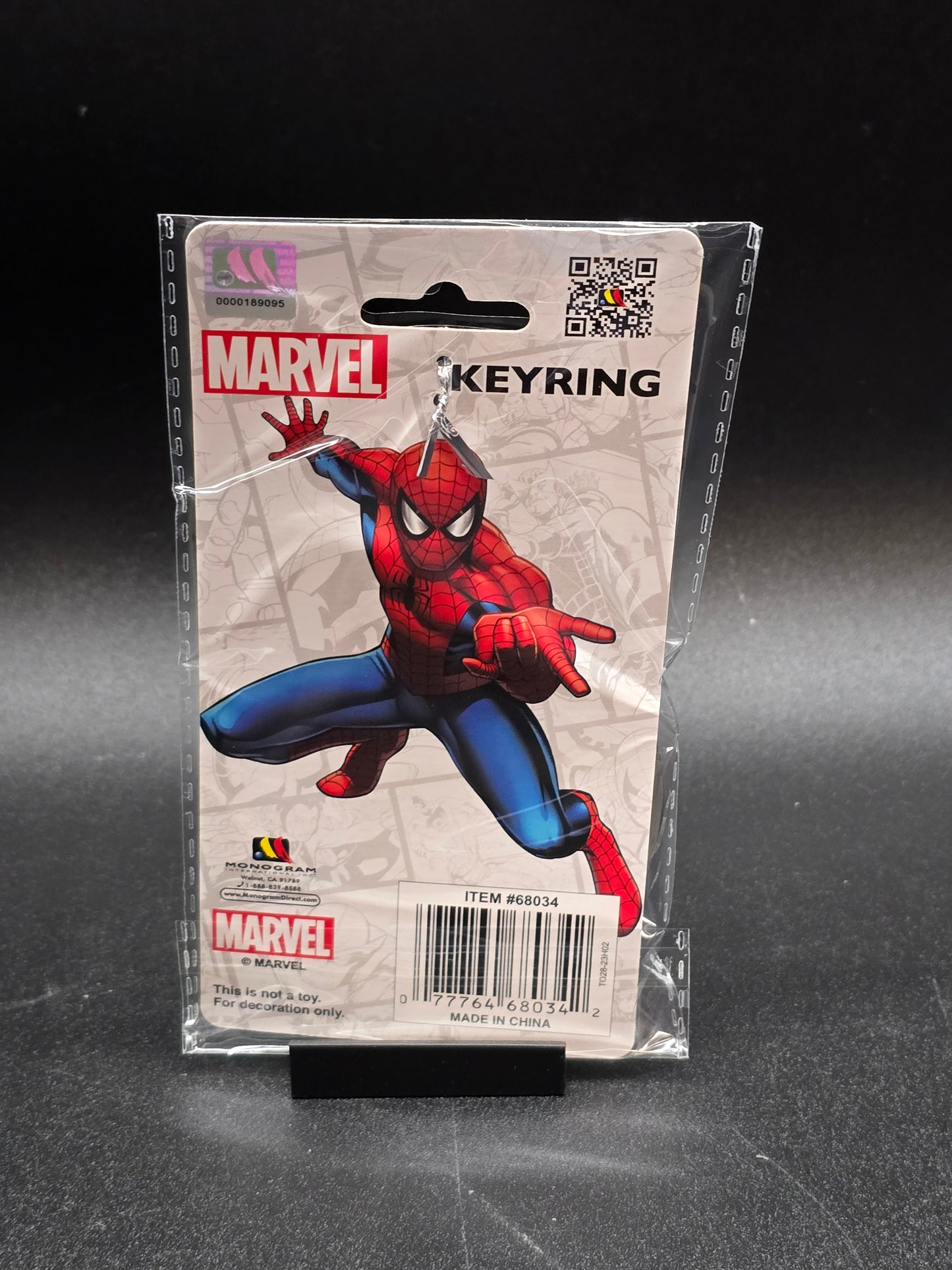 Spider-Man Head Pewter Key Ring