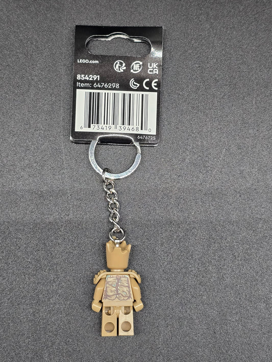 Groot Lego minifigure keychain