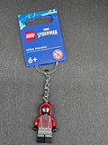 Miles Morales Lego minifigure keychain