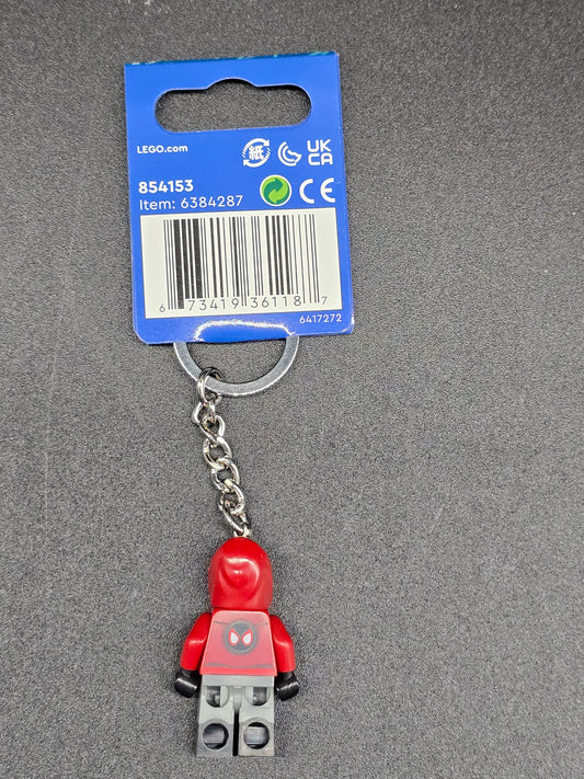 Miles Morales Lego minifigure keychain