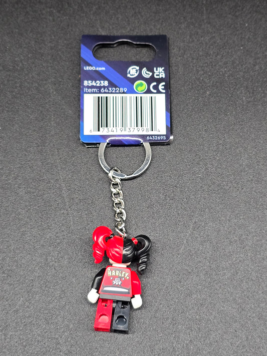 Harley Quinn Lego minifigure keychain