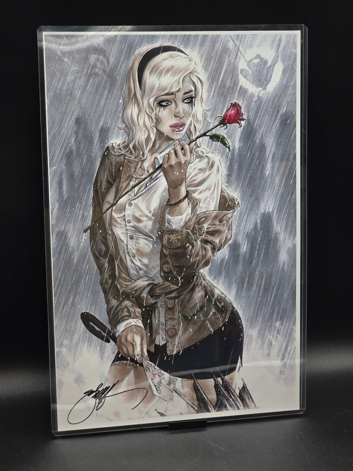 Gwen Rain Art Print signed Eric Basaldua