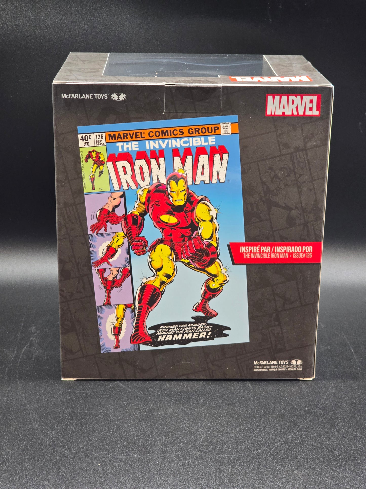 Iron Man 1:10 McFarlane Marvel Posed Figure Scene The Invincible Iron Man #126