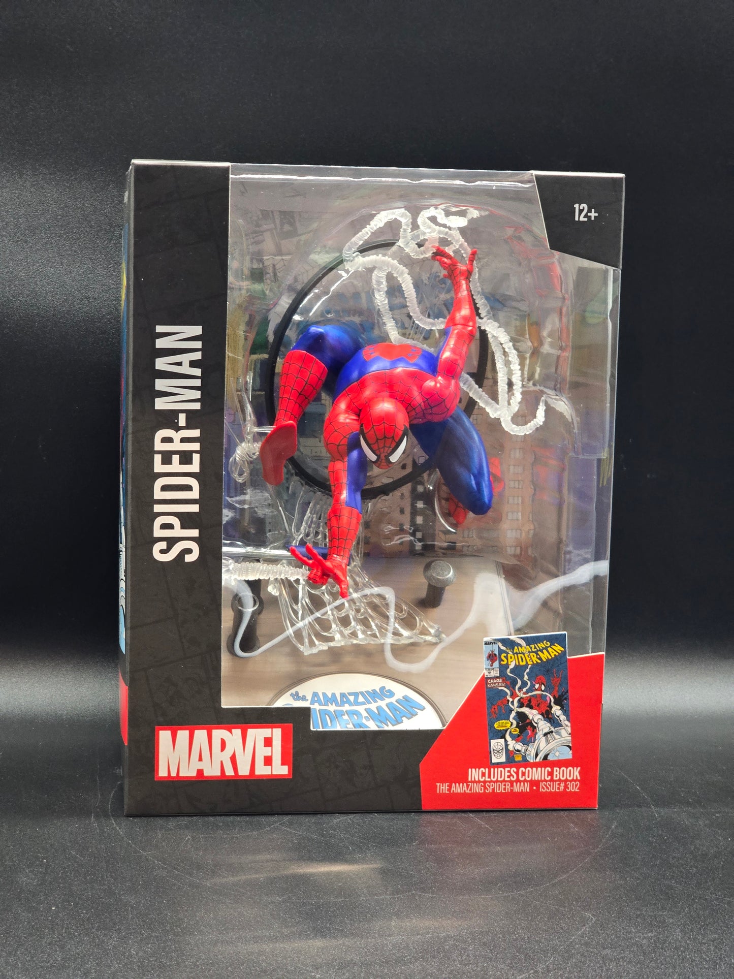 McFarlane Toys - Marvel Spider-Man scala 1:6 collezionabile con scena e fumetti (Marvel Tales #223 McFarlane Toys - Marvel Spider-Man scala 1:6 collezionabile con scena e fumetti (Marvel Tales #223