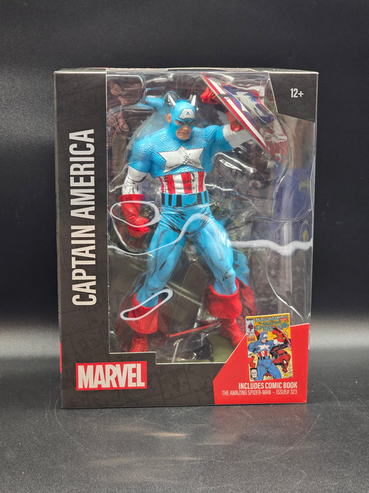 Captain America 1:6 McFarlane Marvel Posed Figure Scene The Amazing Spider-Man Issue# 323