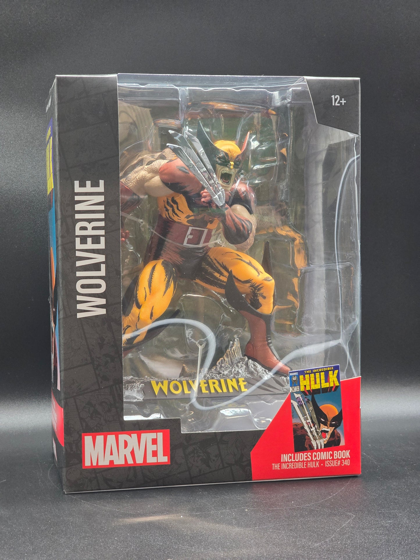 Wolverine 1:6 McFarlane Marvel Posed Figure Scene The Incredible Hulk #340