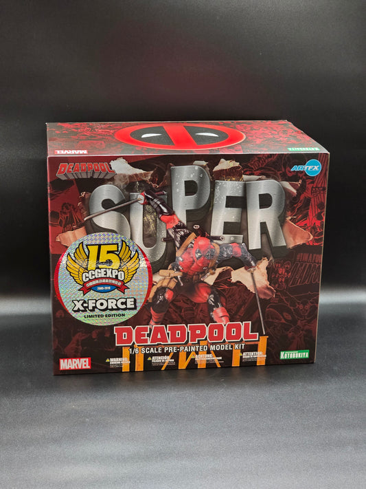 Super Deadpool Artfx Statue CCG Expo X-Force Limited Edition