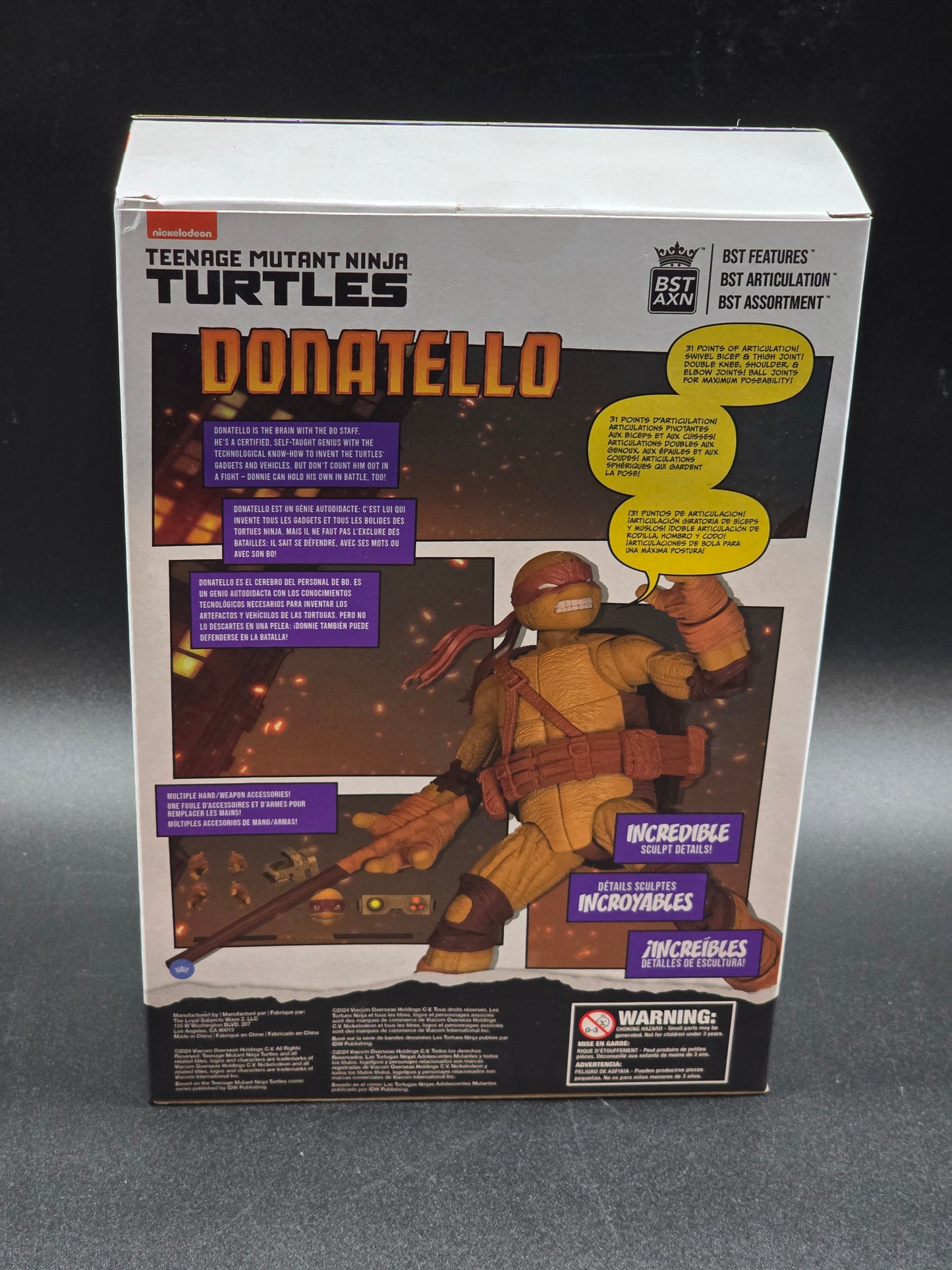 Donatello Teenage Mutant Ninja Turtles BST AXN (Ver. 2) Figure & Comic Set