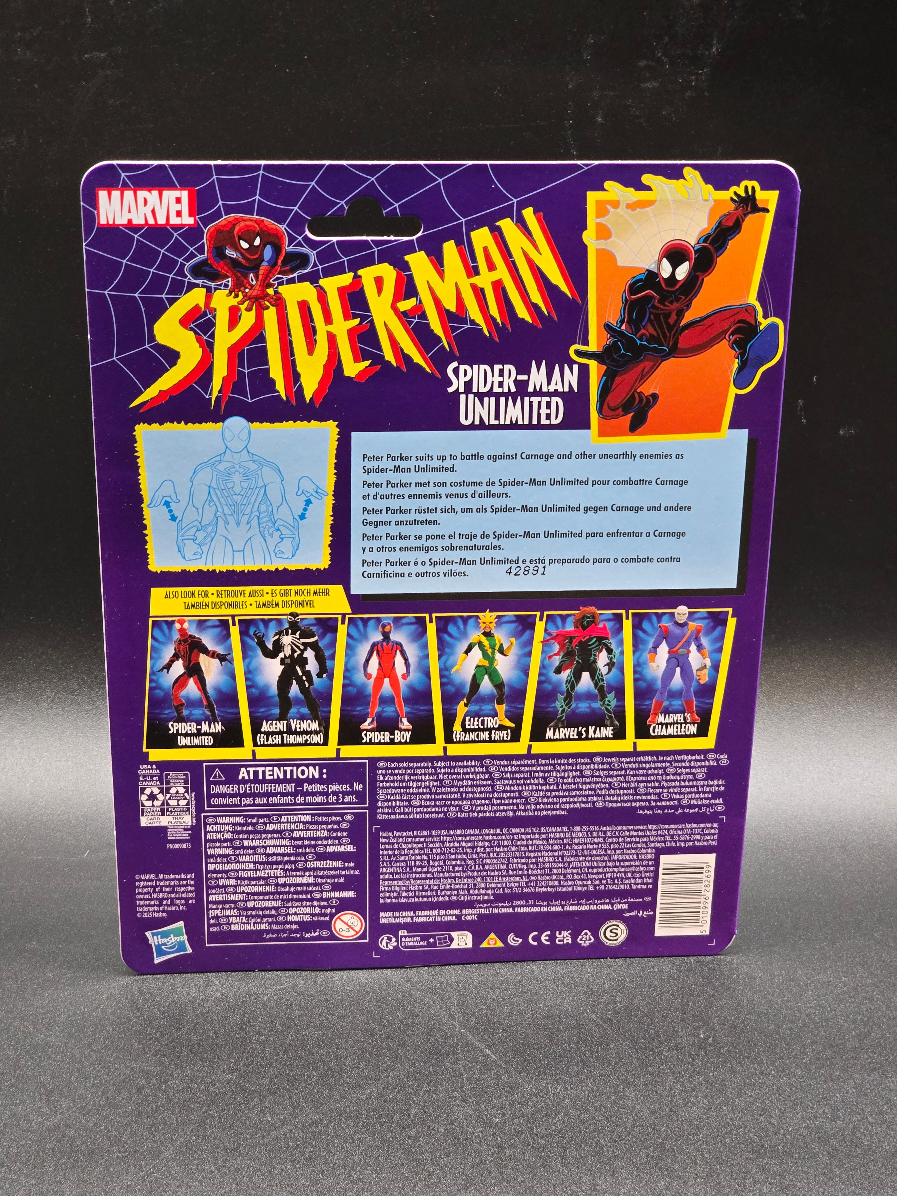 Spider-Man Unlimited Marvel Legends Retro Figure 2025 MOC | Hasbro