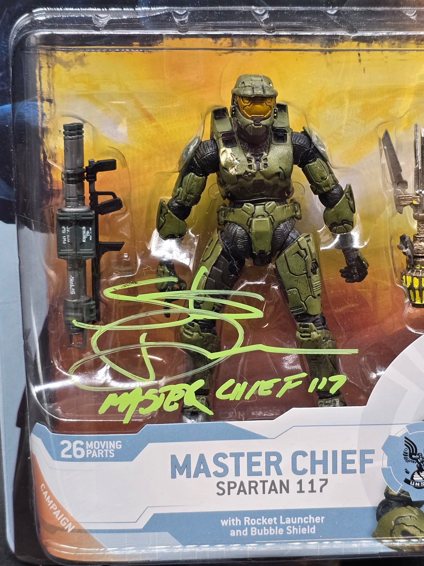 Spartan-117 Master Chief Halo 3 equipment edition Signed Steve Downes