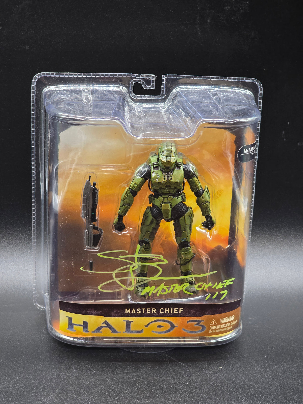 Master Chief Halo 3 Series 1 Figure Signed by Steve Downes 