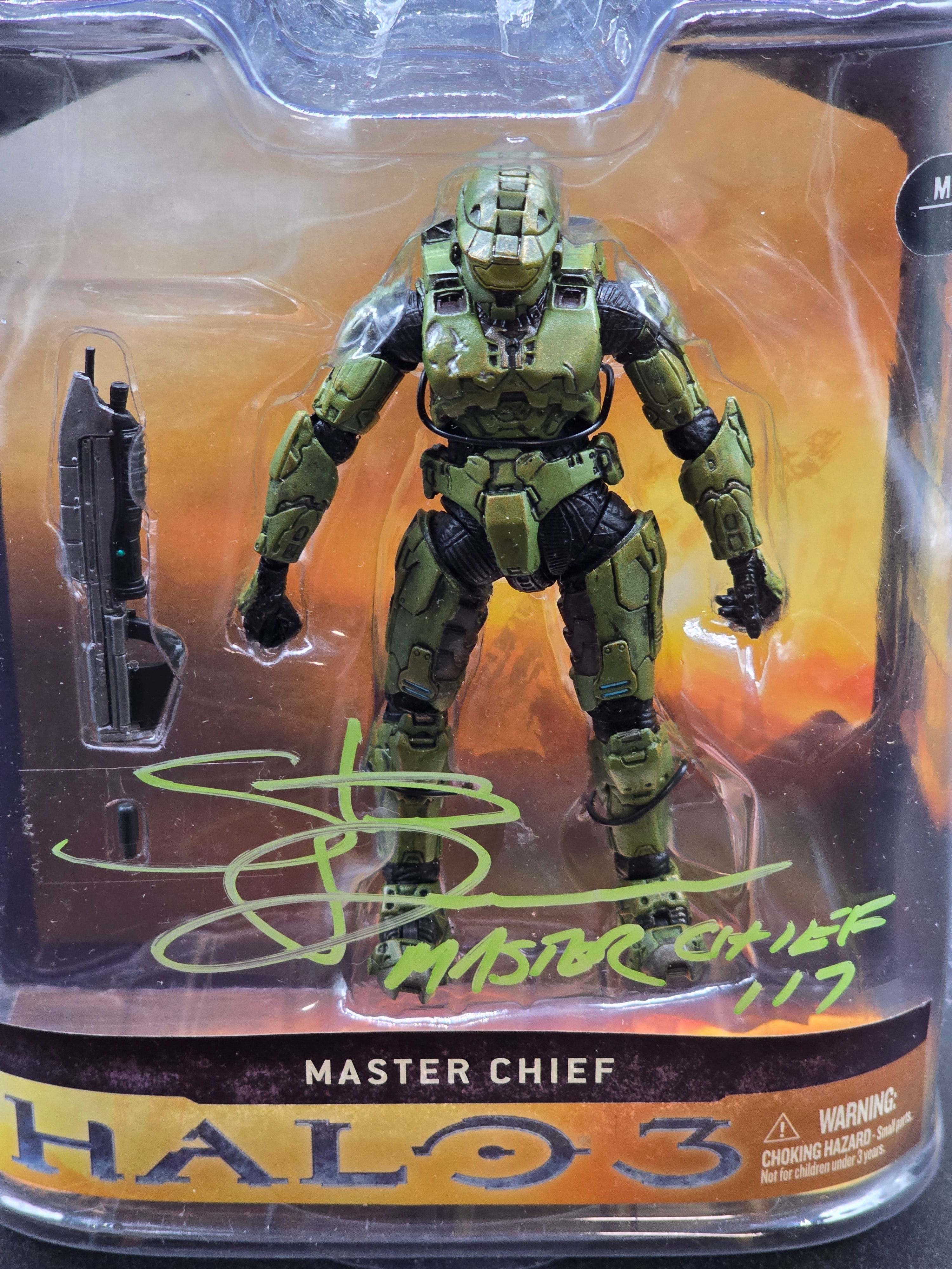 Master Chief Halo 3 Series 1 Figure Signed by Steve Downes