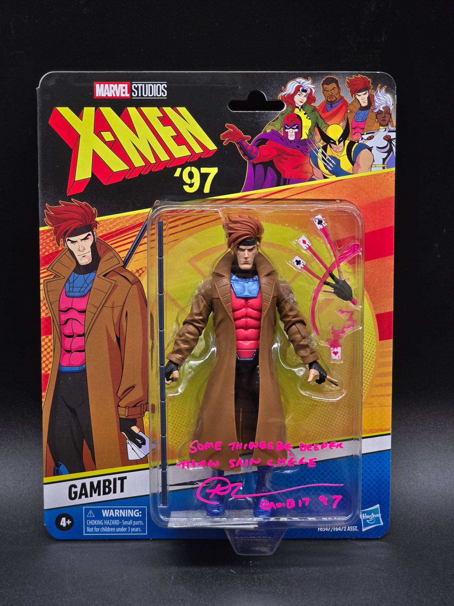 Gambit X-Men '97 Marvel Legends signed A.J. LoCascio