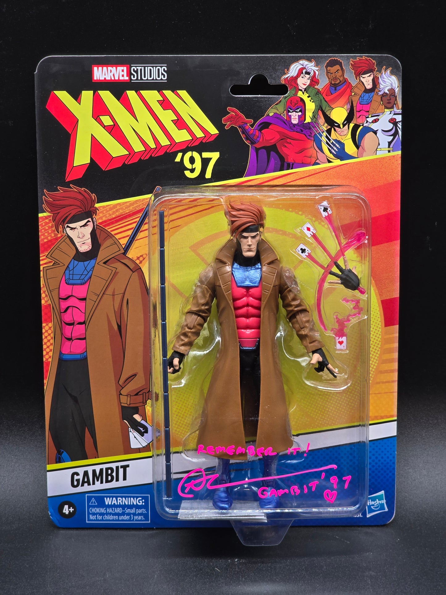 Gambit X-Men '97 Marvel Legends signed A.J. LoCascio