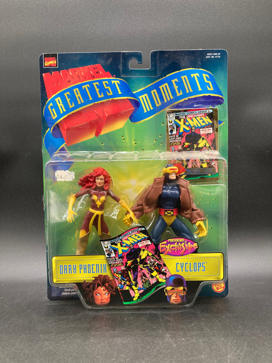 Cyclops VS Dark Phoenix Toybiz Marvel Greatest Moments Figure Set 1999