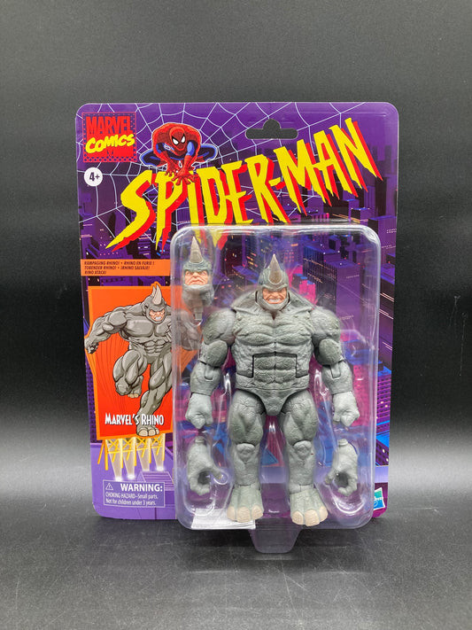 Rhino Hasbro Marvel Legends Retro Spider-Man Figure 2022