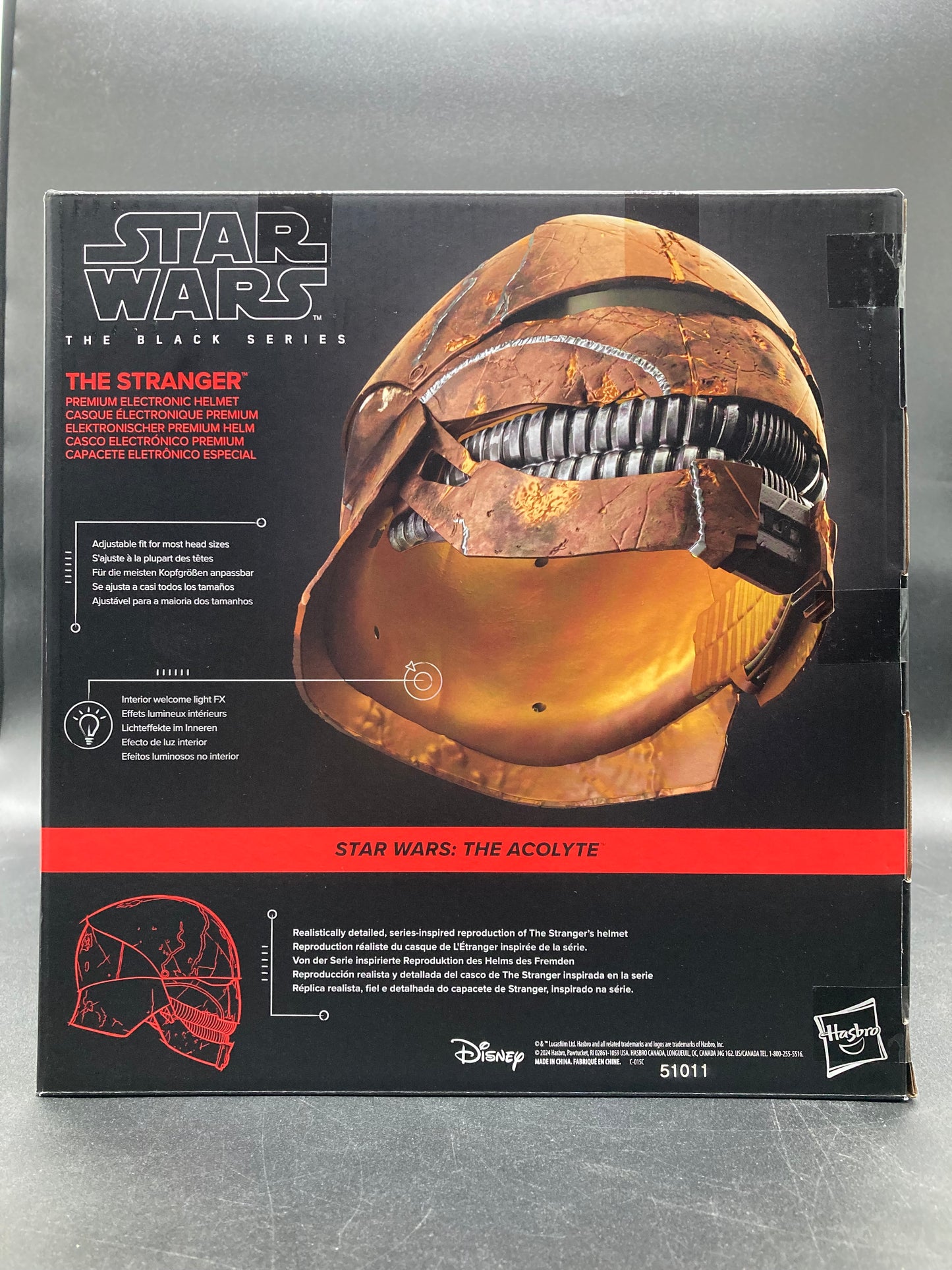 The Stranger Hasbro Star Wars Black Series Acolyte Cosplay Helmet