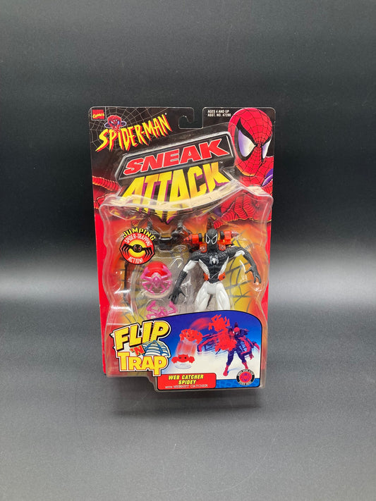 Spider-Man Toybiz Sneak Attack Flip-N-Trap Spider-Man 1998
Figure
