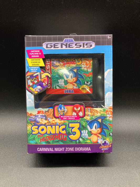 Sonic The Hedgehog 3 Console Heroes Sega Genesis Series 1 Carnival Night Zone Diorama