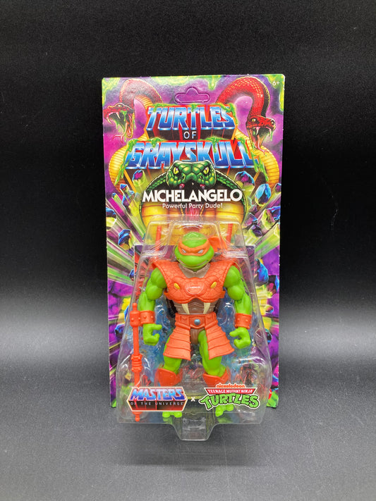 Michelangelo Mattel MOTU-TMNT Turtles Of Grayskull Figure 2024
