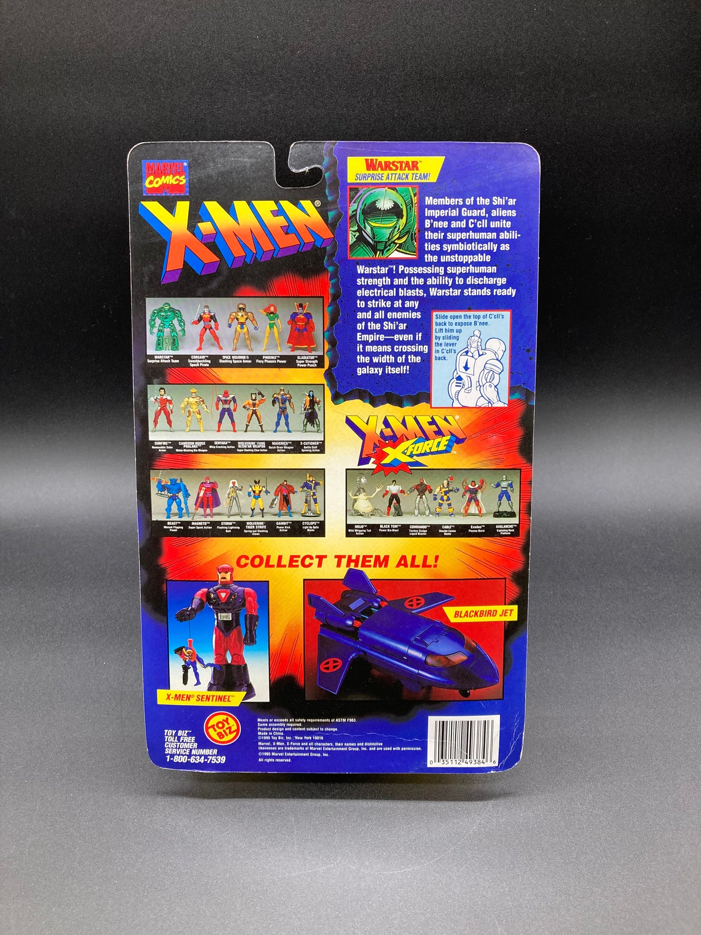 Warstar Toybiz 1995 X-Men Figure