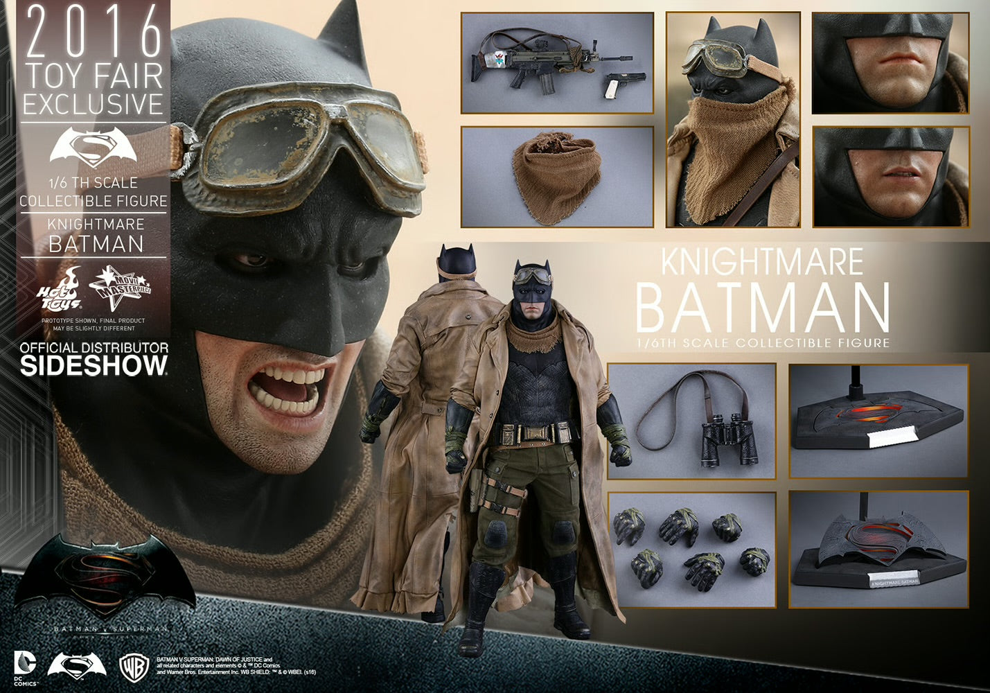 Knightmare Batman Hot Toys Sideshow Collectibles Exclusive Sixth Scale Action Figure (Open)