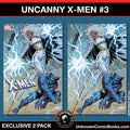 [2 Pack] Uncanny X-Men #3 Unknown Comics Exclusive Tyler Kirkham Connecting Var (09/25/2024)