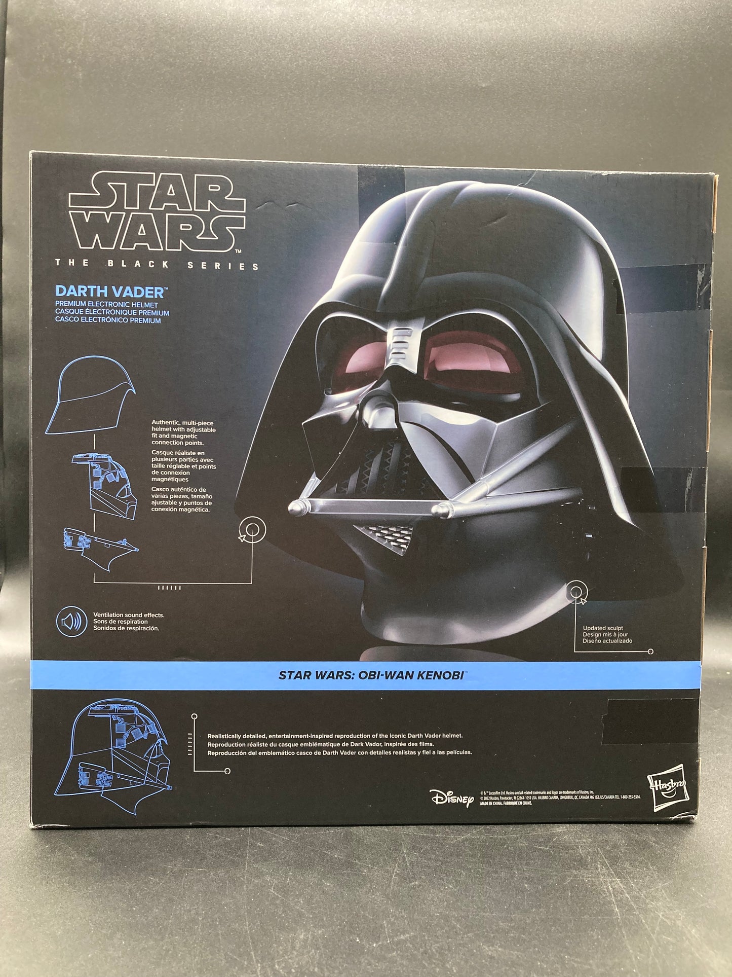 Darth Vader Hasbro Star Wars Black Series Obi Wan Kenobi Cosplay Helmet