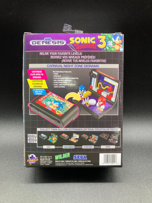 Sonic The Hedgehog 3 Console Heroes Sega Genesis Series 1 Carnival Night Zone Diorama