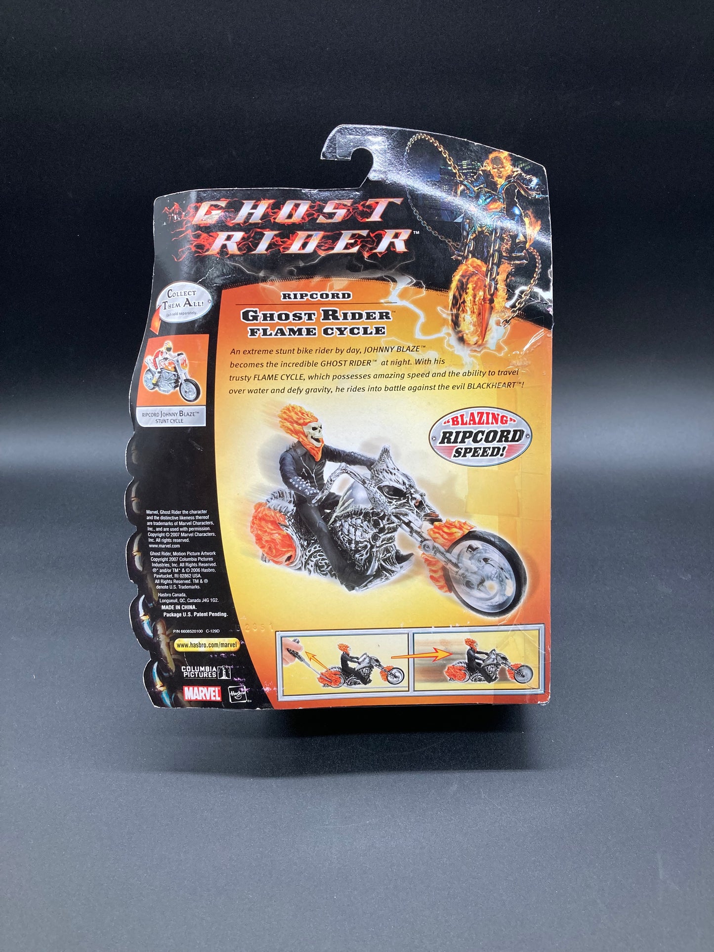 Ghost Rider Hasbro Ripcord Flame Cycle 2007 Figure