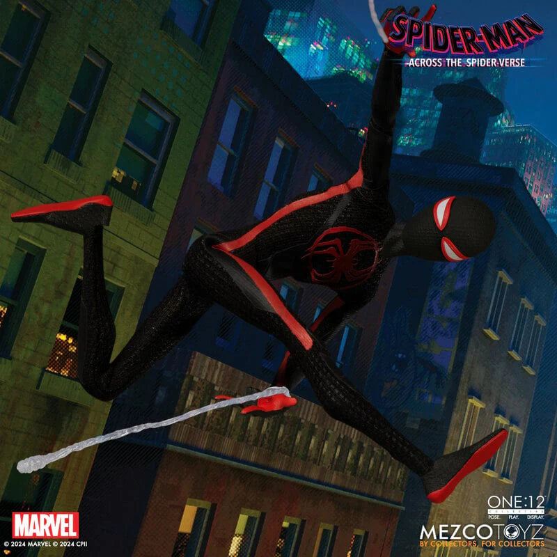 Miles Morales Mezco ONE:12 Collective Spider-Man Across The Spider-Verse Figure