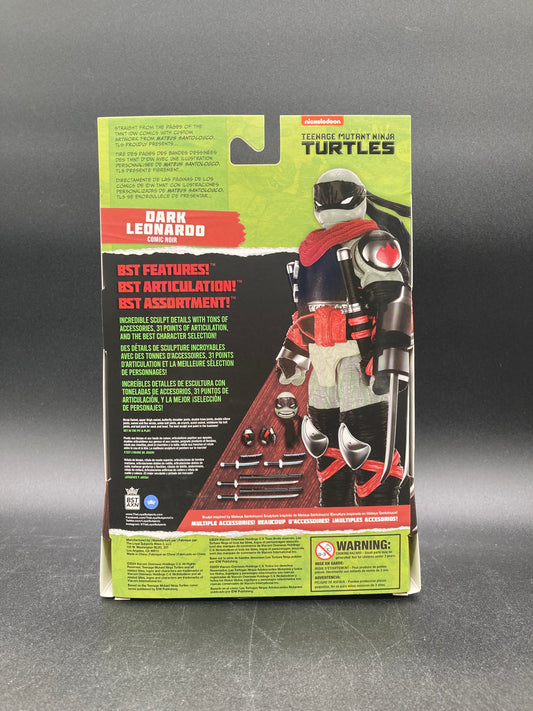Dark Leonardo Loyal Subjects Teenage Mutant Ninja Turtles Comic Noir Figure 2024