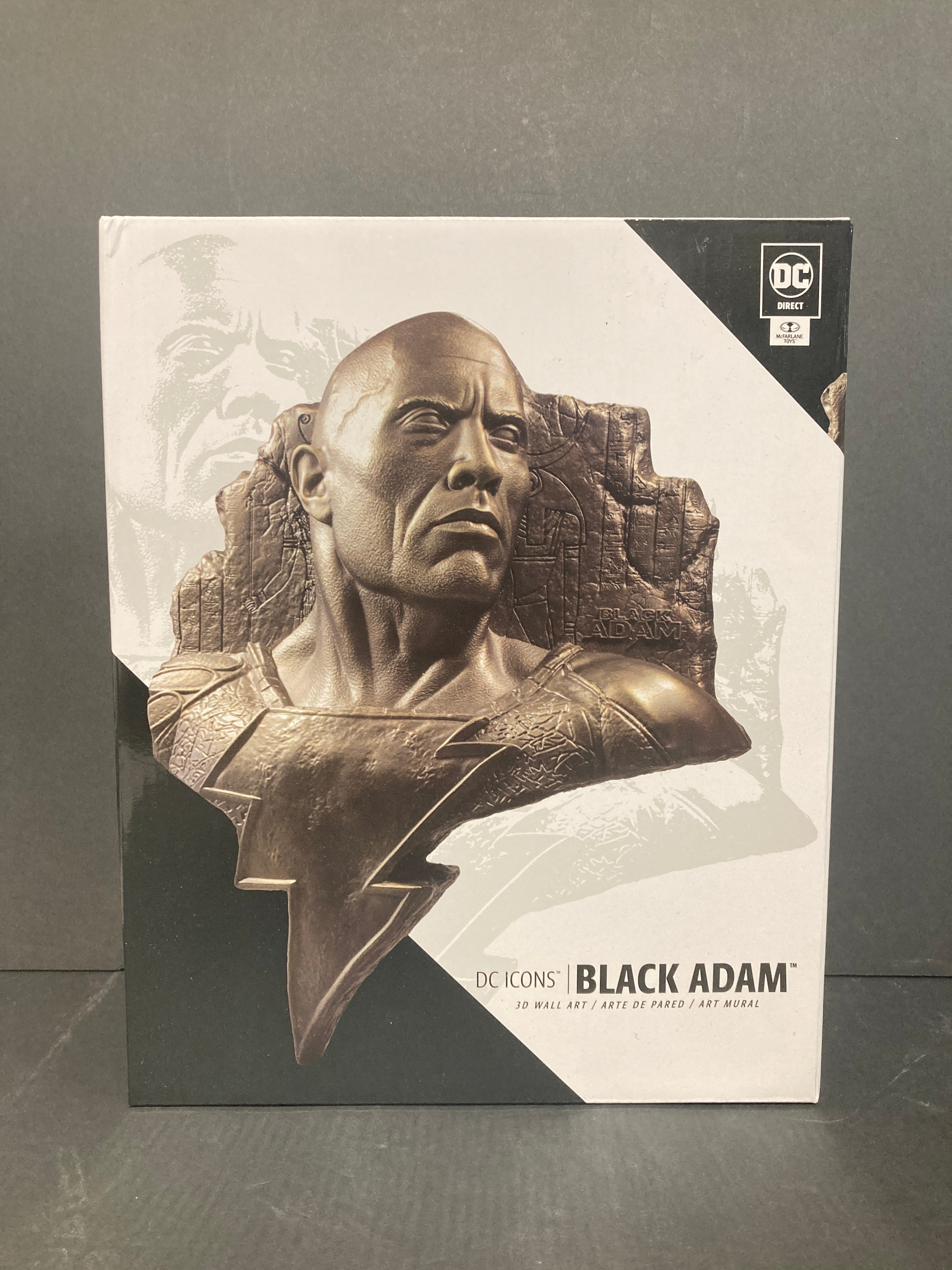 Black Adam DC Direct McFarlane DC Icons 3D Wall Art Mural