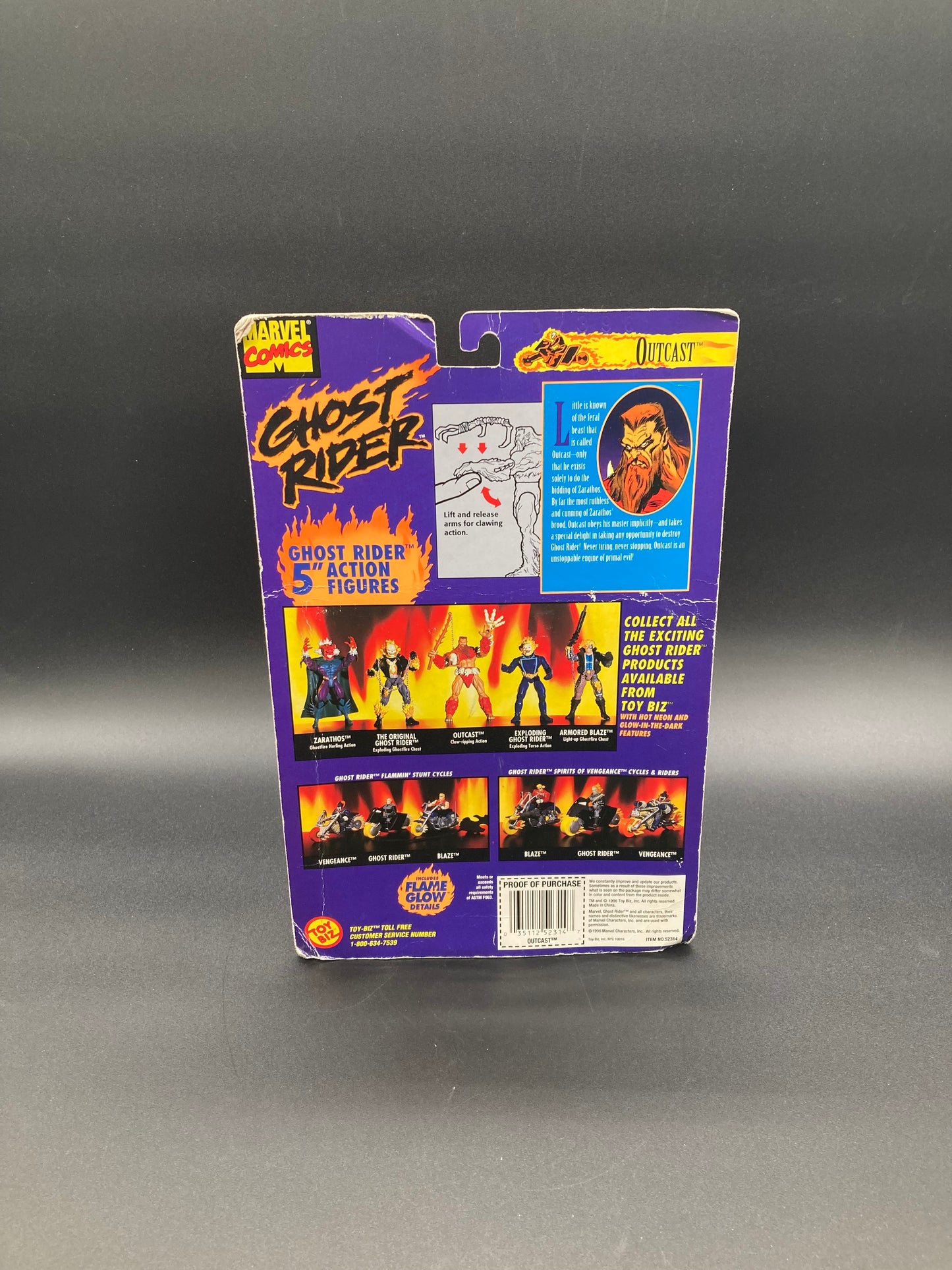 Outcast Toybiz Ghost Rider 1996 Figure