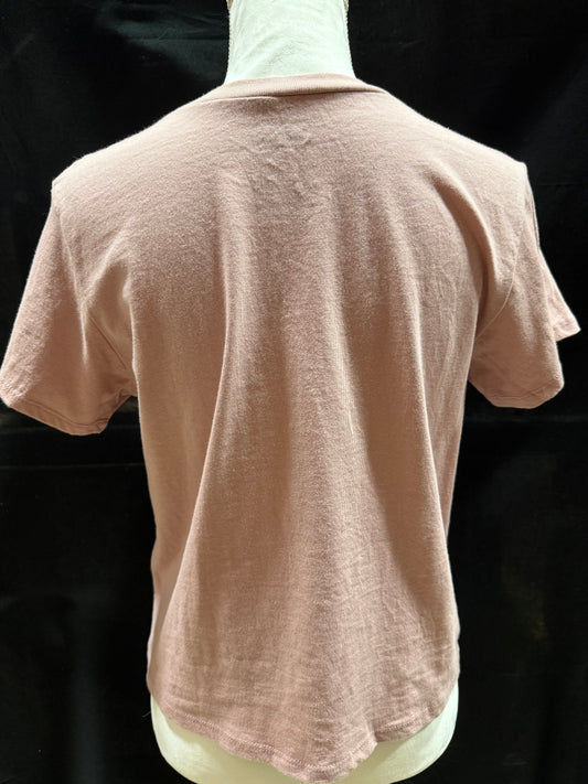 Women's Dusty Pink Marvel Spider-Man Embroidered Logo T-Shirt