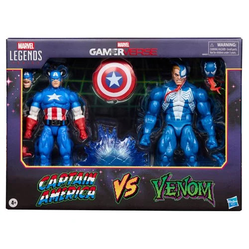 Captain America vs. Venom Marvel Legends Series Gamerverse Action Figure 2025