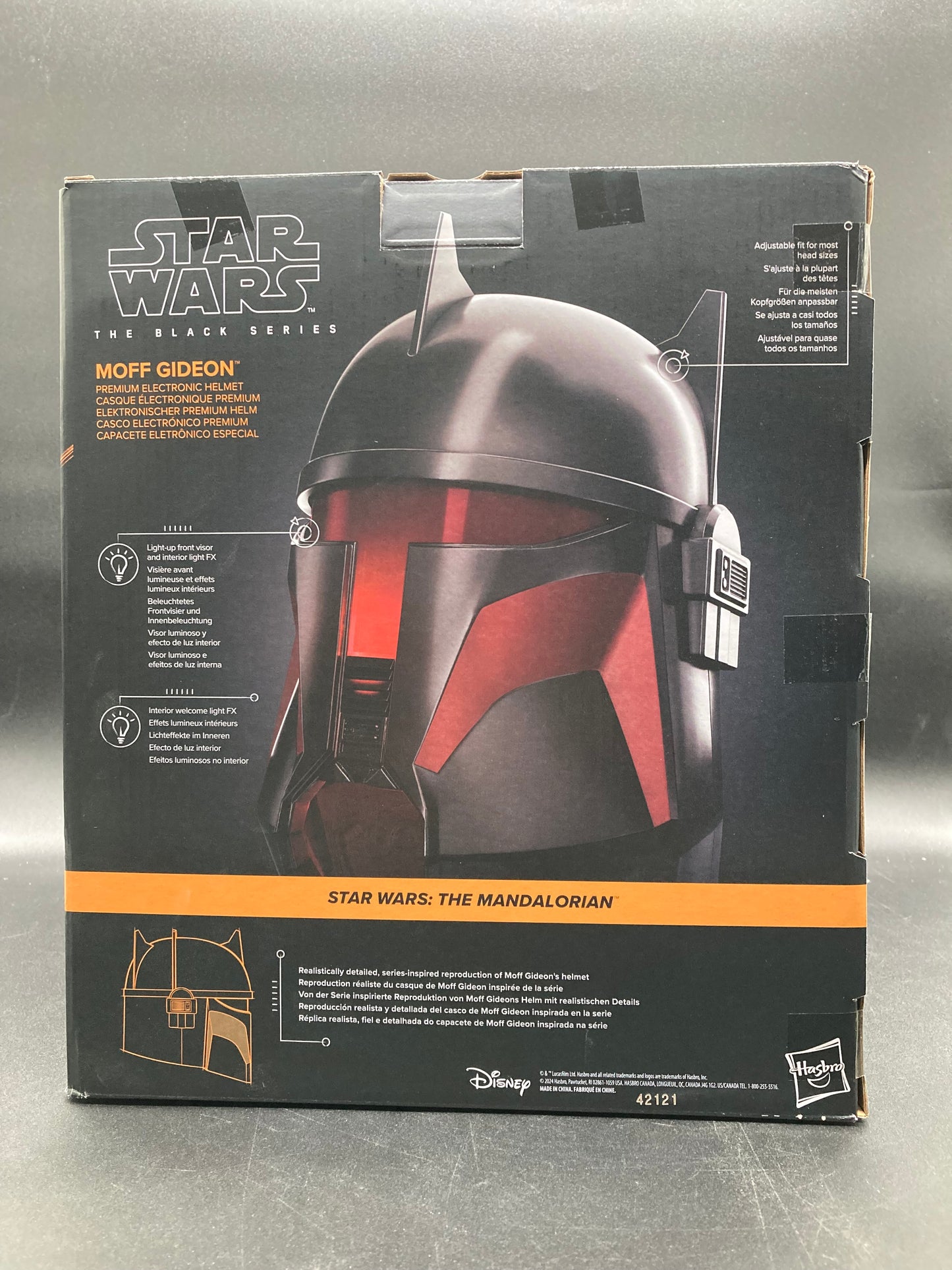Moff Gideon Hasbro Star Wars Black Series Mandalorian Cosplay Helmet