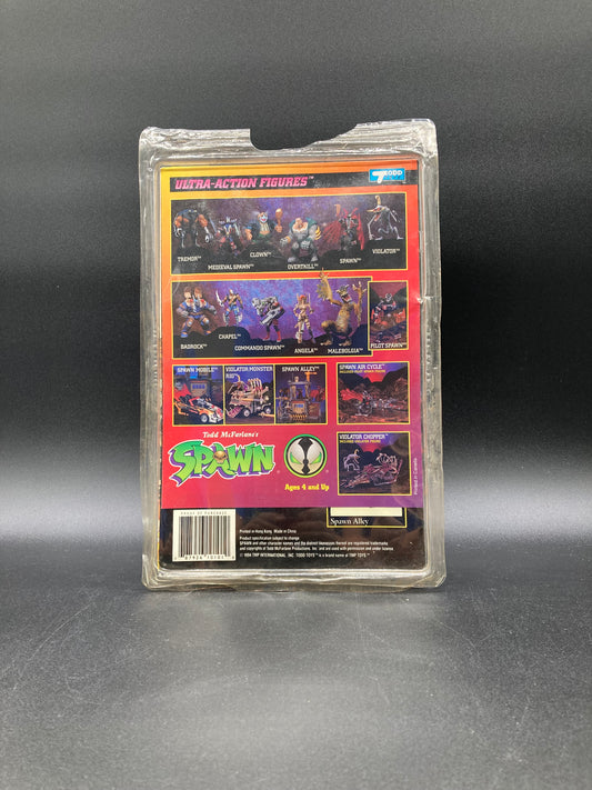 Spawn (Unmasked Variant) Figure McFarlane Toys 1994 (Damaged Card)