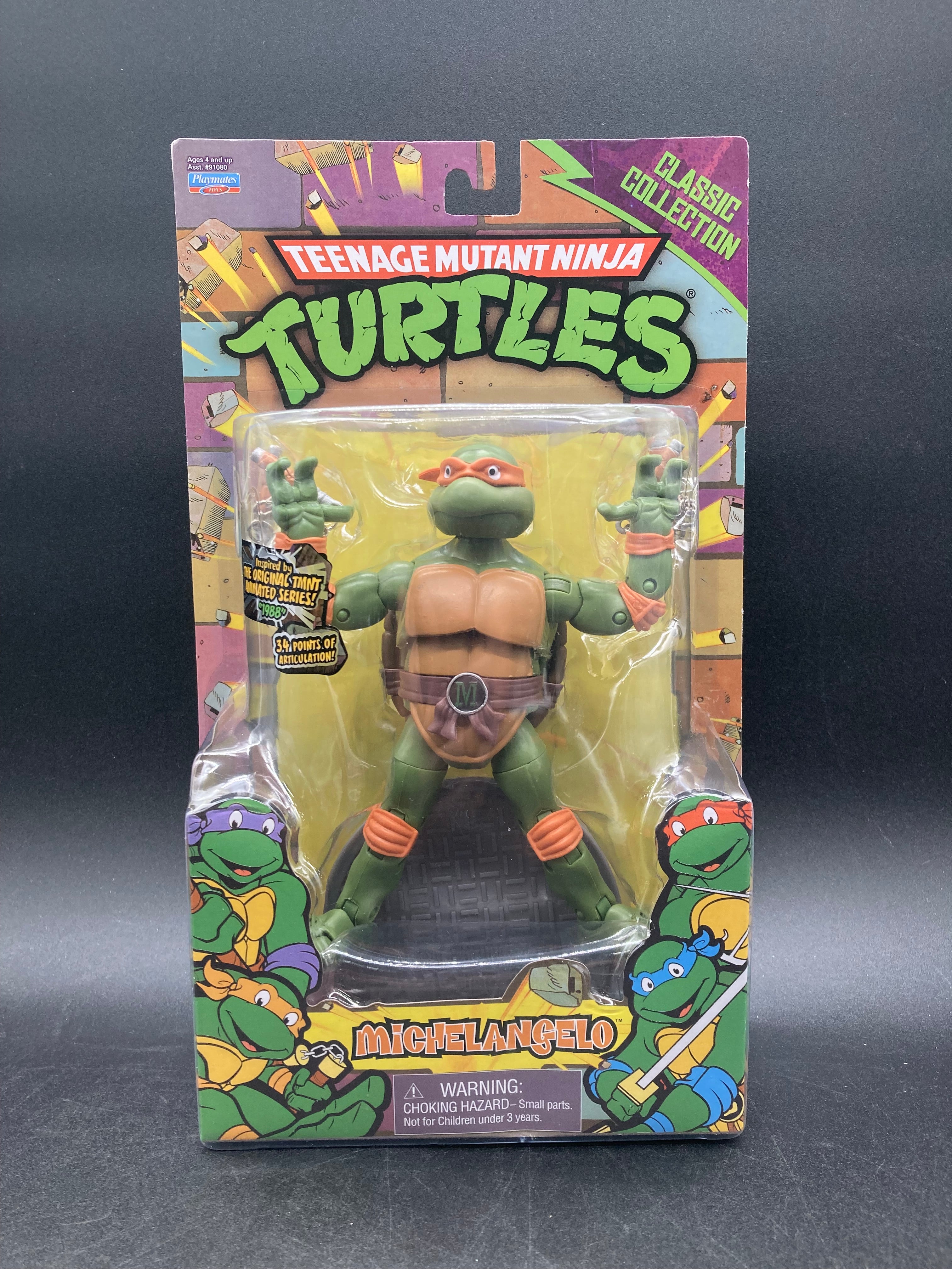 Michaelangelo Playmates Teenage Mutant Ninja Turtles Original TMNT Series 1988 Figure 2012