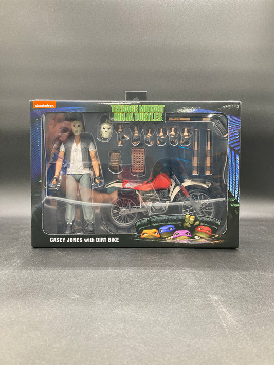 Casey Jones with Dirt Bike NECA Teenage Mutant Ninja Turtles Figure Set 2024