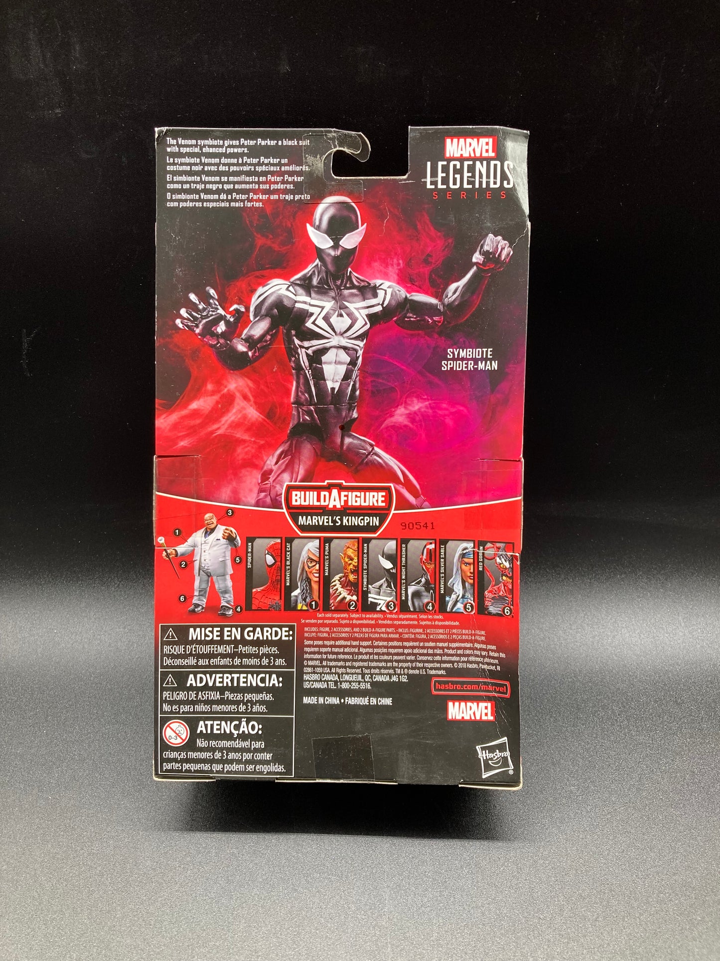 Symbiote Spider-Man Hasbro Marvel Legends Figure Kingpin BAF 2018