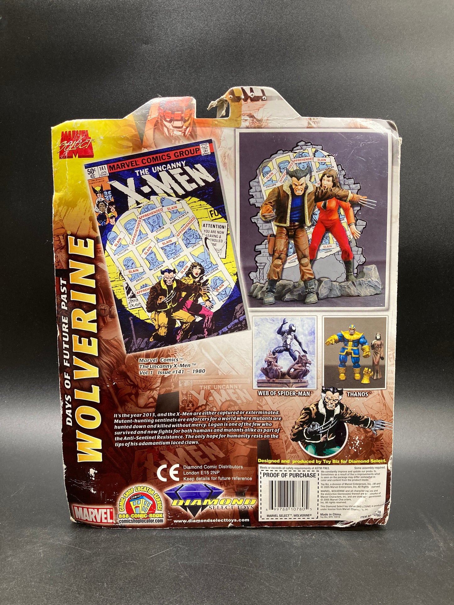 Wolverine Diamond Select Marvel Select  X-Men Days Of Future Past Issue #141 Figure Set 2005