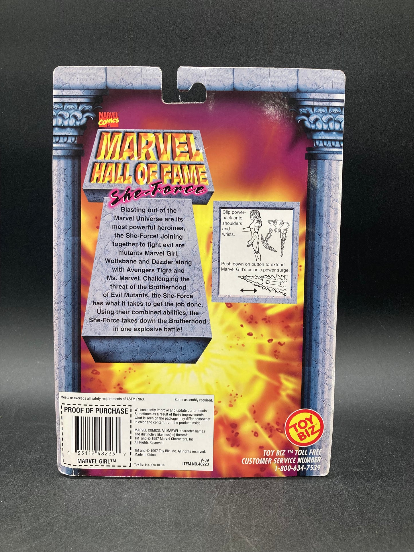 Marvel Girl Toybiz Marvel Hall Of Fame She-Force Figure 1997