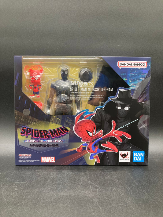 Spider-Man Noir & Spider Ham Bandai SHFiguarts Spider-Man: Across The Spider-Verse Figure Set