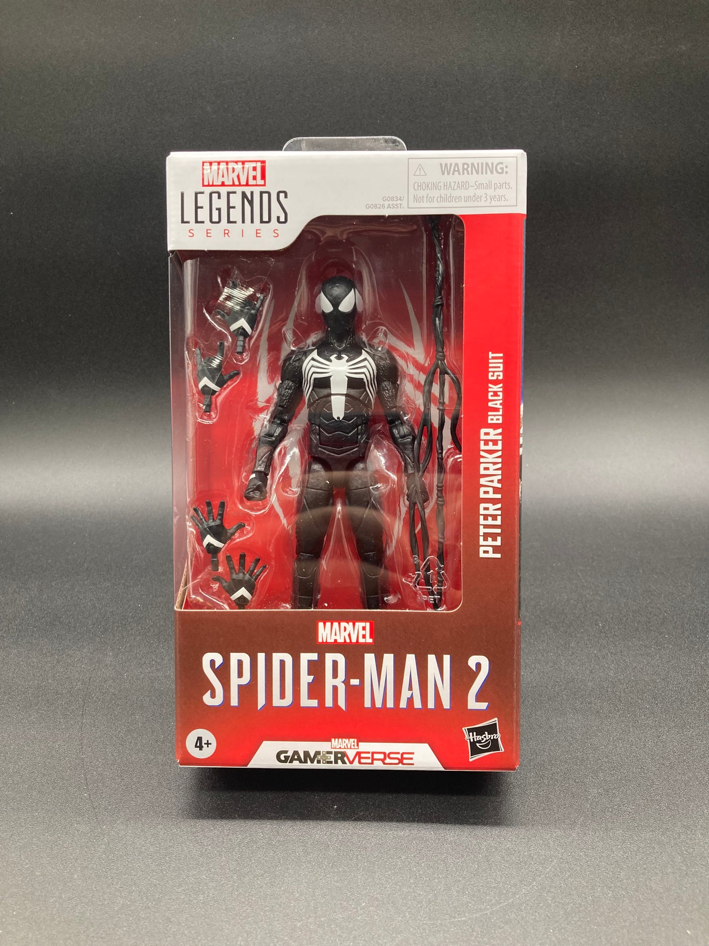 Black Suit Peter Parker Hasbro GamerVerse Spider-Man 2 Marvel Legends 2025 Figure