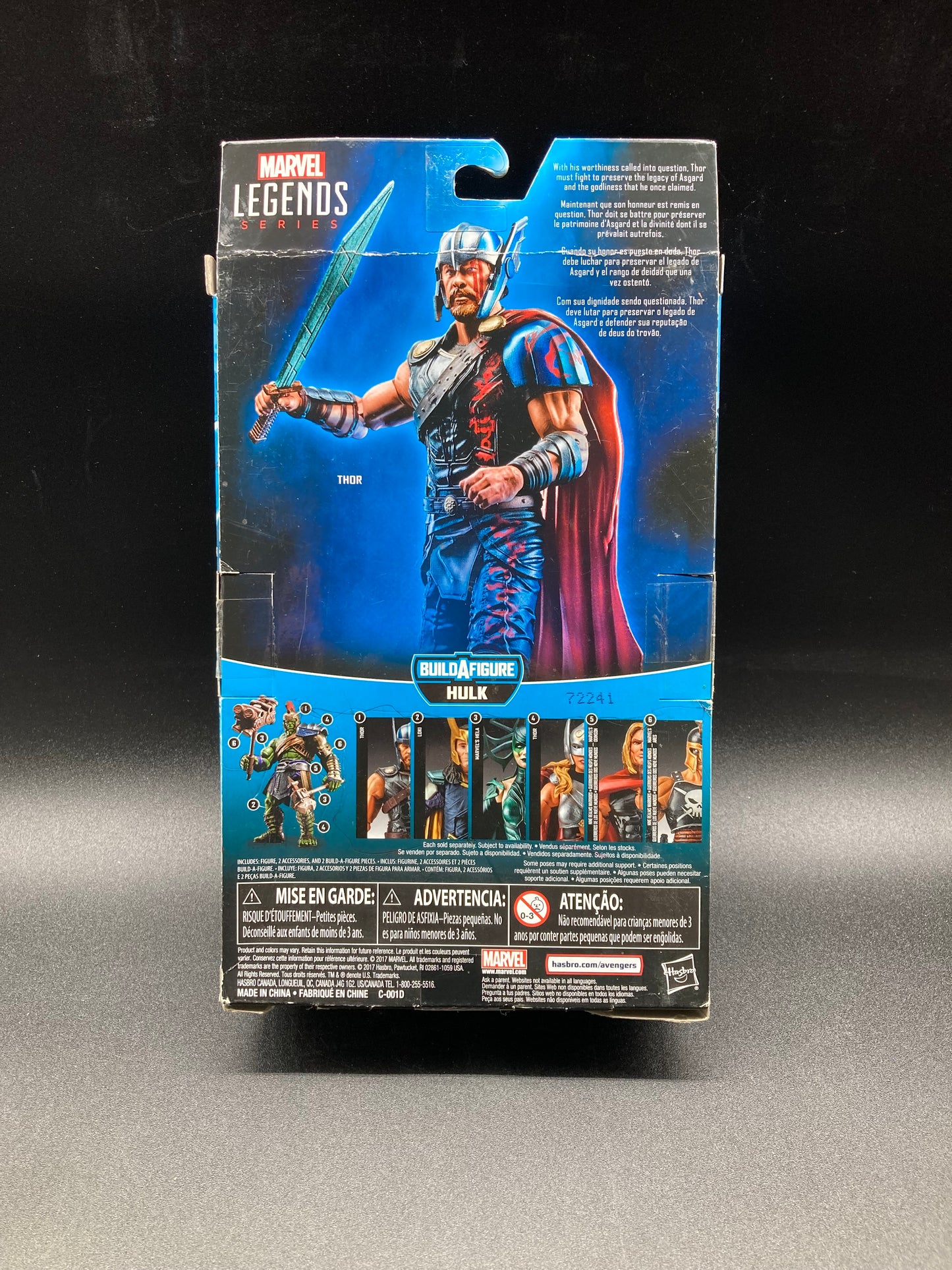 Thor Hasbro Marvel Legends Thor Ragnarok Figure Hulk BAF 2017