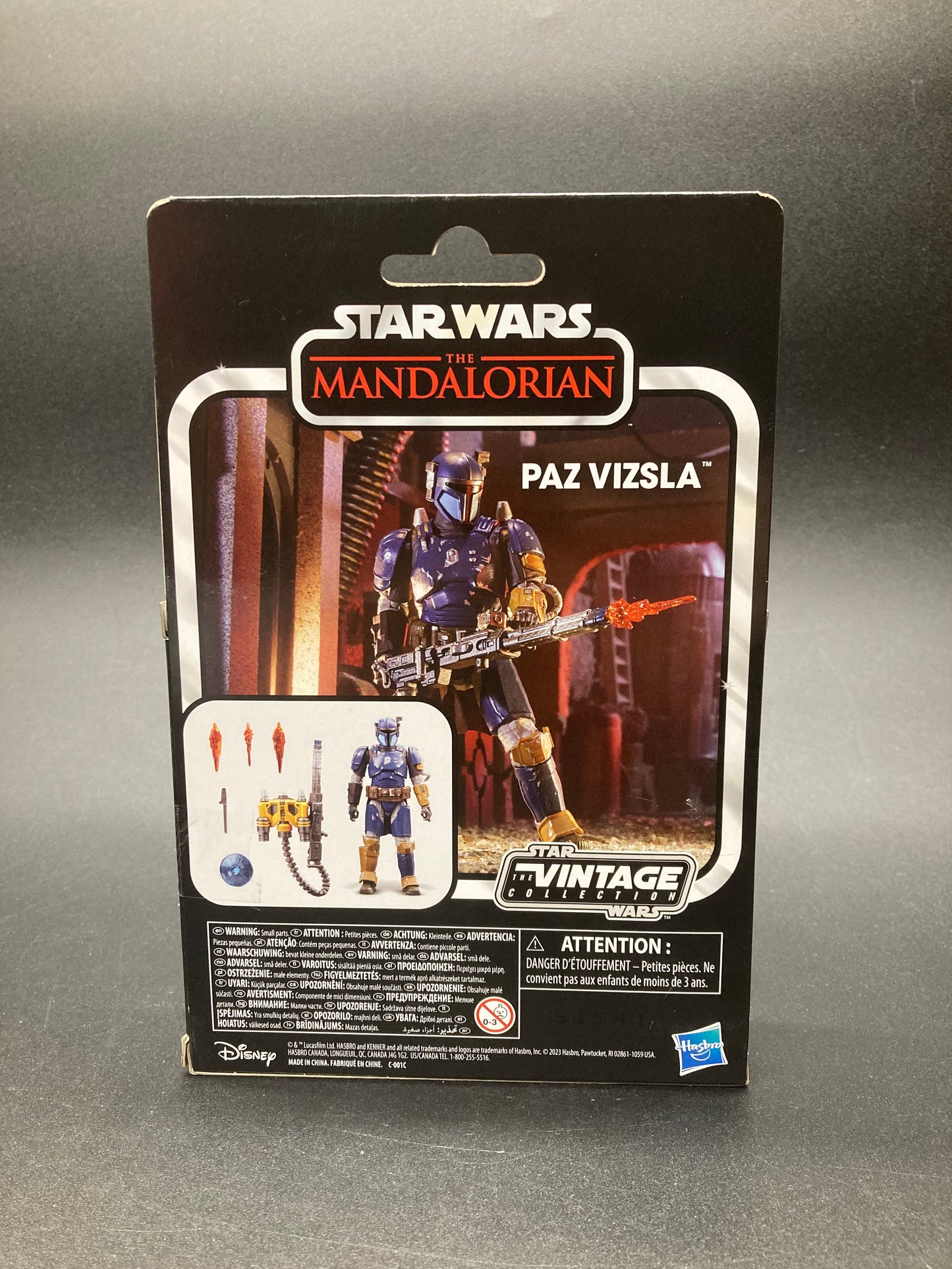 Paz Vizla Hasbro Star Wars The Mandalorian Retro Kenner 3.75in. Figure 2023