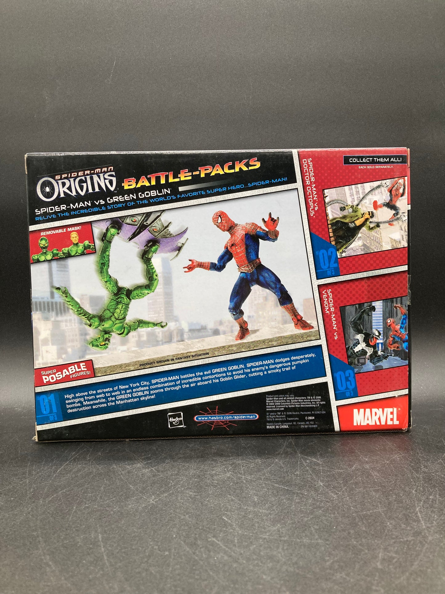 Spider-Man VS Green Goblin Hasbro Spider-Man Origins Figure Battle Pack 2006