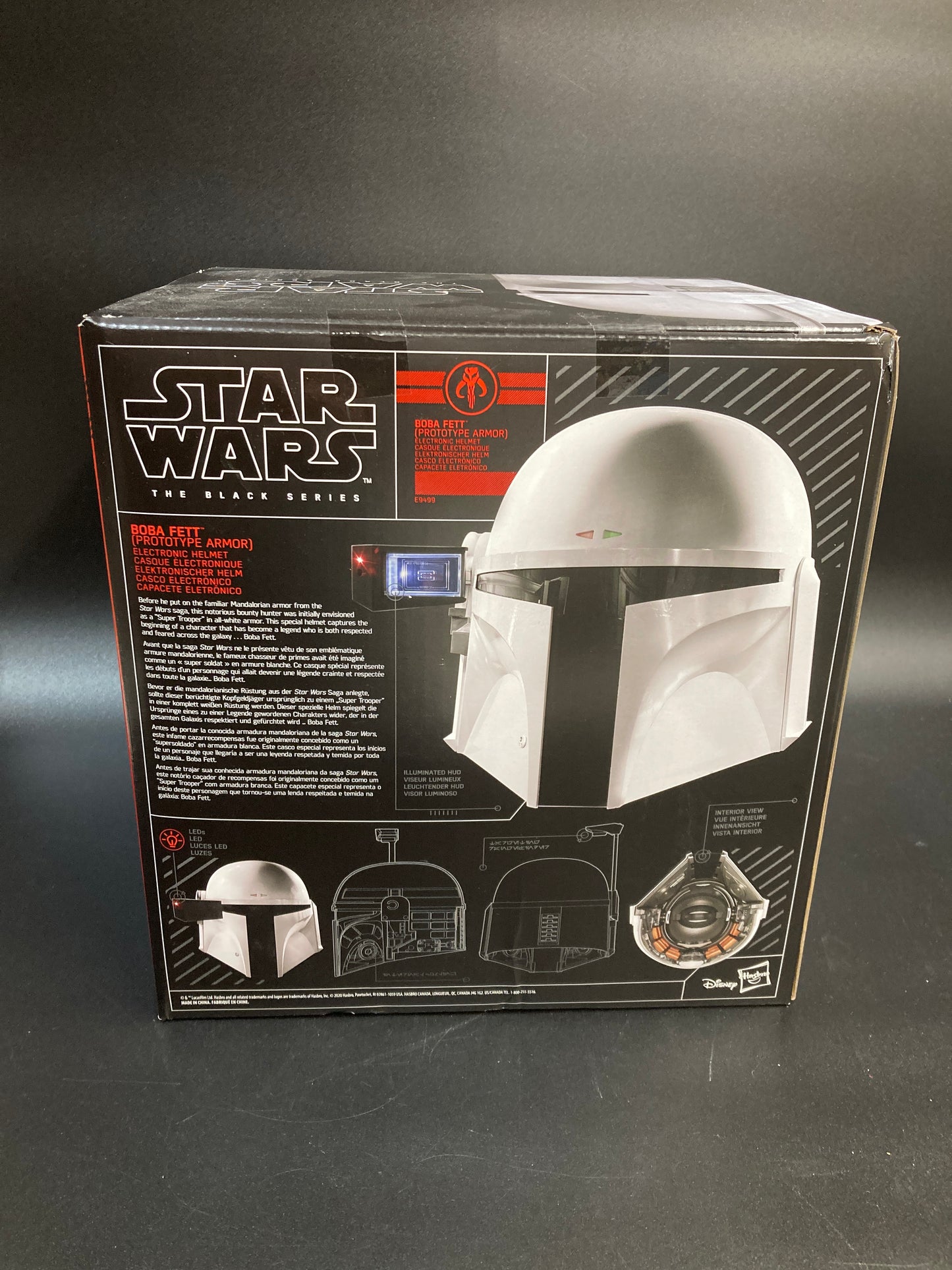 Boba Fett (Proto-type Armor) Black Series The Mandalorian Hasbro Star Wars Electronic Cosplay Helmet