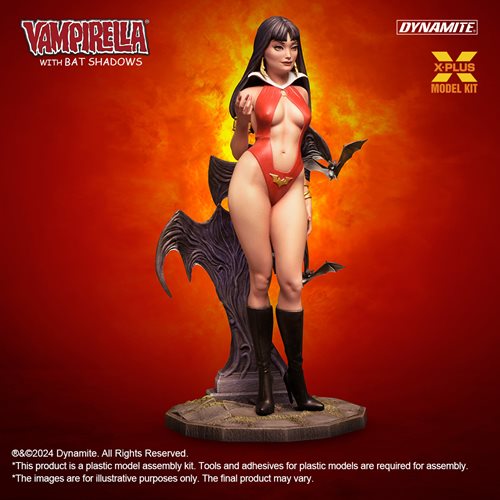 Vampirella with Bat Shadows 1:8 Scale Model Kit